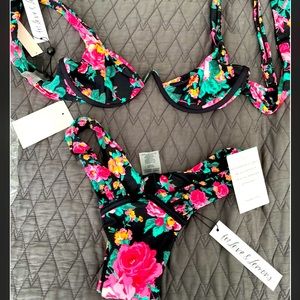 For Love & Lemons Rosewall Bikini Set